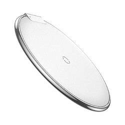 Chargeur Sans-Fil Ultra-Mince Qi Support Charge Rapide Base Smartphone Blanc YONIS pas cher