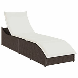 Chaise longue VidaXL - Marron