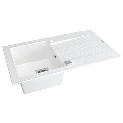 Évier de cuisine Encaster 1 Cuve - Blanc