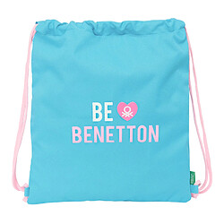 Benetton Sac à dos serré par des ficelles Unique - Rose Turquoise