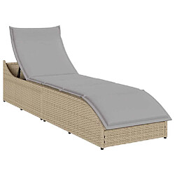 Chaise longue VidaXL - Beige
