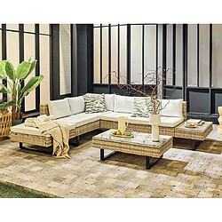 Bestmobilier Sashi - Salon d'angle 5 places - Gris