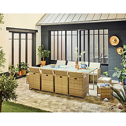 Bestmobilier Fira - Salon 12 places - Beige