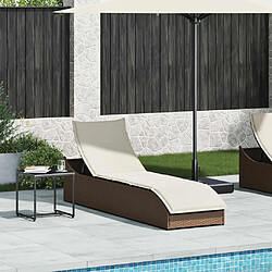 Chaise longue VidaXL - Marron