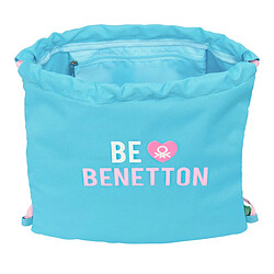 Benetton Sac à dos serré par des ficelles Unique - Rose Turquoise