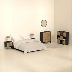 Five Simply Smart Étagère 9 cases Mix'n Door CHEVRONS - Beige et noir