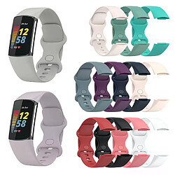 Bracelet silicone pour Fitbit Charge 5 Confortable et ajustable - Multicolore - Type grand
