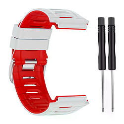 Avis Bracelet Sport pour Garmin Forerunner 920XT - Blanc Rouge/Noir Bleu
