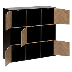 Acheter Five Simply Smart Étagère 9 cases Mix'n Door CHEVRONS - Beige et noir