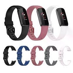 Bracelet en Silicone pour Fitbit Luxe - Blanc/Noir/Rose