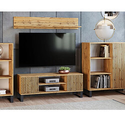 1001jouets Meuble TV industriel - Chêne