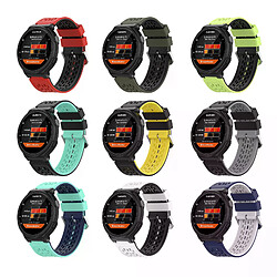 Avis Bracelet de Montre en Silicone Pour Garmin Forerunner - Noir Gris