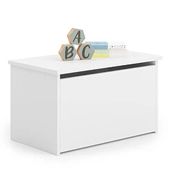 1001jouets Coffre à jouets Diane blanc