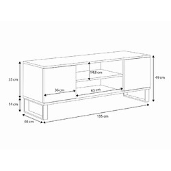1001jouets Meuble TV moderne - Noir