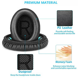 Coussinets pour Bose QC2 QC15 QC25 - Noir