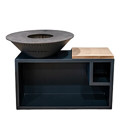 GRILL CHIC TRADITIONNEL Double Cuve Aluminium - Brasero 103 cm