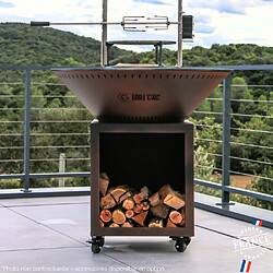 GRILL CHIC CLASSIQUE Double Cuve Acier - Brasero 83 cm