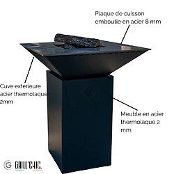 Avis GRILL CHIC CEVENOL Double Cuve Aluminium - Brasero Noir