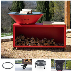 GRILL CHIC Set Brasero Printemps - TRADITIONNEL Double Cuve Acier