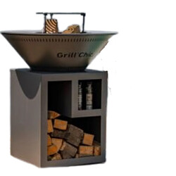 GRILL CHIC Classique Double Cuve Aluminium - Anthracite