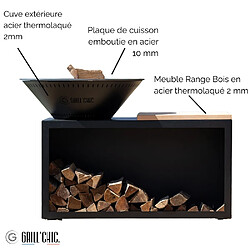 Avis GRILL CHIC TRADITIONNEL Double Cuve Acier - Noir