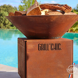 Grill Chic Mini Cévenol Simple Cuve Corten - Brasero Rond