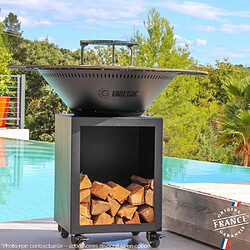 GRILL CHIC CLASSIQUE Double Cuve Acier - Noir