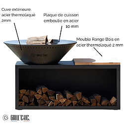Avis GRILL CHIC TRADITIONNEL Double Cuve Acier - Anthracite