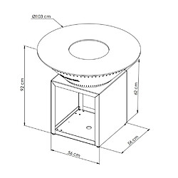 GRILL CHIC CLASSIQUE Double Cuve Acier - Noir pas cher
