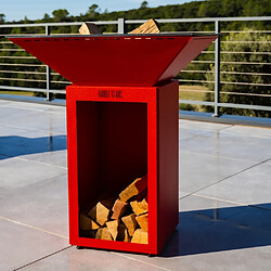 GRILL CHIC CEVENOL Double Cuve Aluminium - Rouge