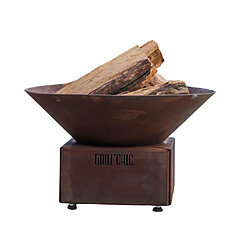 GRILL CHIC Mini Cevenol Simple Cuve Corten - L Rond