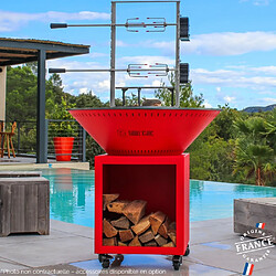 Grill Chic Classique Double Cuve Acier - Brasero Rouge
