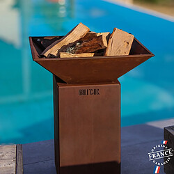 Grill Chic Auvergnat Simple Cuve Corten - Brasero Carré