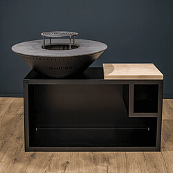 GRILL CHIC TRADITIONNEL Double Cuve Aluminium - Noir