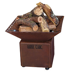 Grill Chic Mini Cévenol Simple Cuve Corten - Brasero Carré