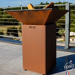 GRILL CHIC Cevenol Double Cuve Aluminium - Imitation Corten