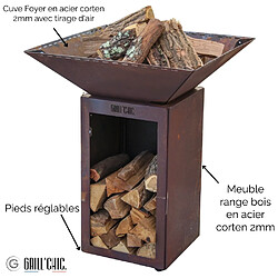 Avis GRILL CHIC CEVENOL Simple Cuve Corten