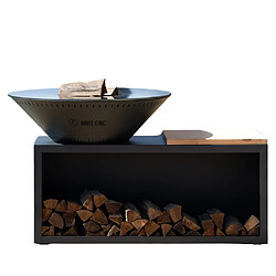 GRILL CHIC TRADITIONNEL Double Cuve Acier - Anthracite