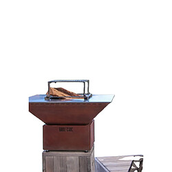 Grill Chic Cévenol Pool Simple Cuve Corten - Brasero Carré