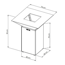 GRILL CHIC Cevenol Double Cuve Aluminium - Rouge pas cher