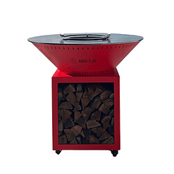 Grill Chic Classique Double Cuve Acier - Brasero Rouge