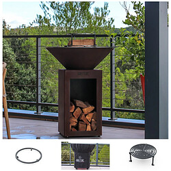 Grill Chic Set Brasero Printemps - Auvergnat Simple Cuve Corten