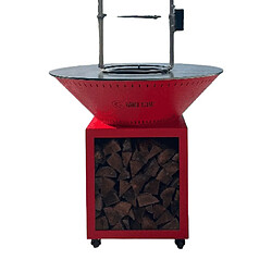 Grill Chic Classique Double Cuve Acier - Brasero Rouge