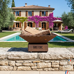 Grill Chic Mini Cévenol Simple Cuve Corten - Brasero Carré