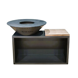 GRILL CHIC TRADITIONNEL Double Cuve Acier - Anthracite