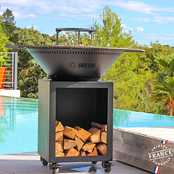 GRILL CHIC Classique Double Cuve Acier - Noir