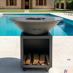 GRILL CHIC Classique Double Cuve Acier - Anthracite