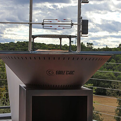 Avis Grill Chic Pack Printemps - Brasero Classique Double Cuve Acier - Imitation Corten