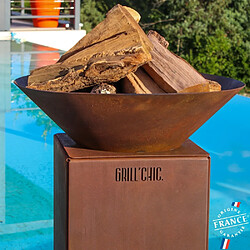 GRILL CHIC Auvergnat Simple Cuve Corten - Rond