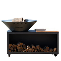 GRILL CHIC TRADITIONNEL Double Cuve Acier - Anthracite